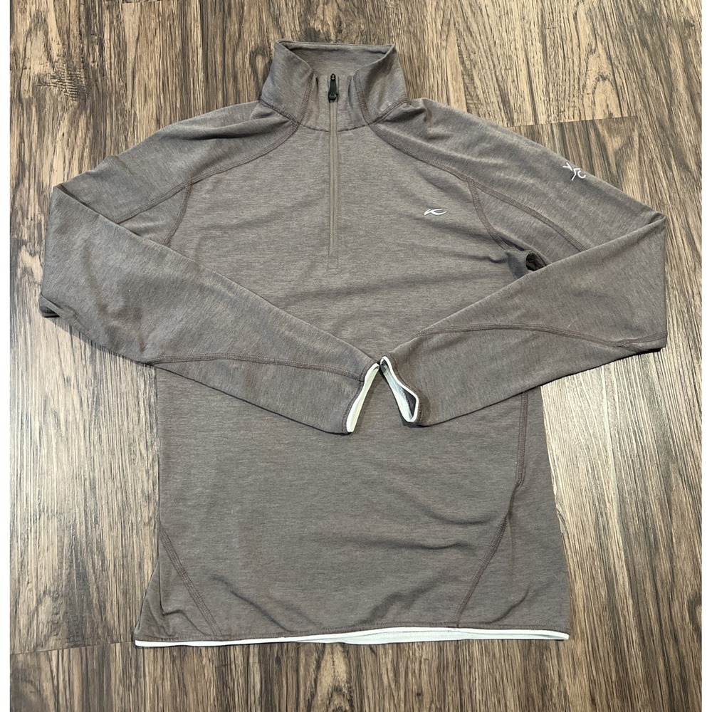 Kjus Medium Trace Half Zip Golf Performance Midlayer Pullover Logo Woman's